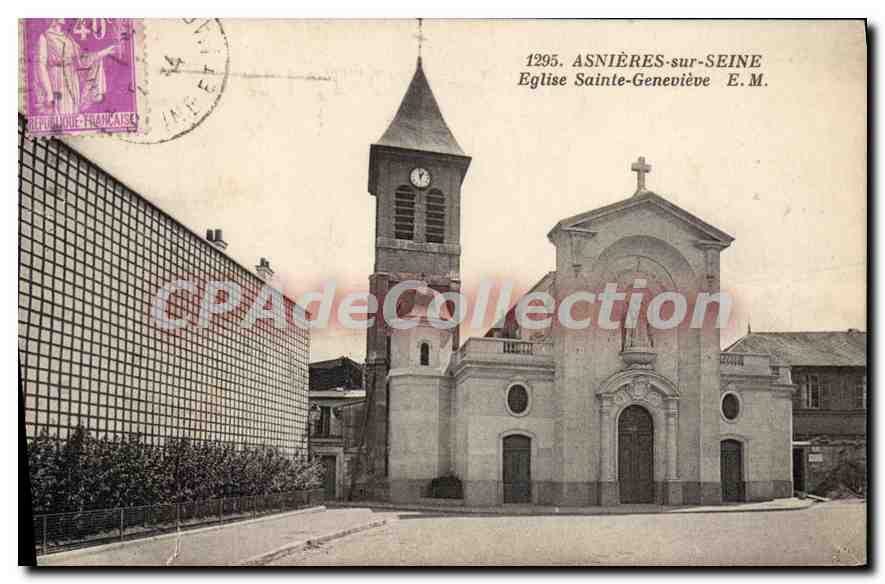 Asnières-sur-Seine — Église Sainte-Geneviève — E.M.
