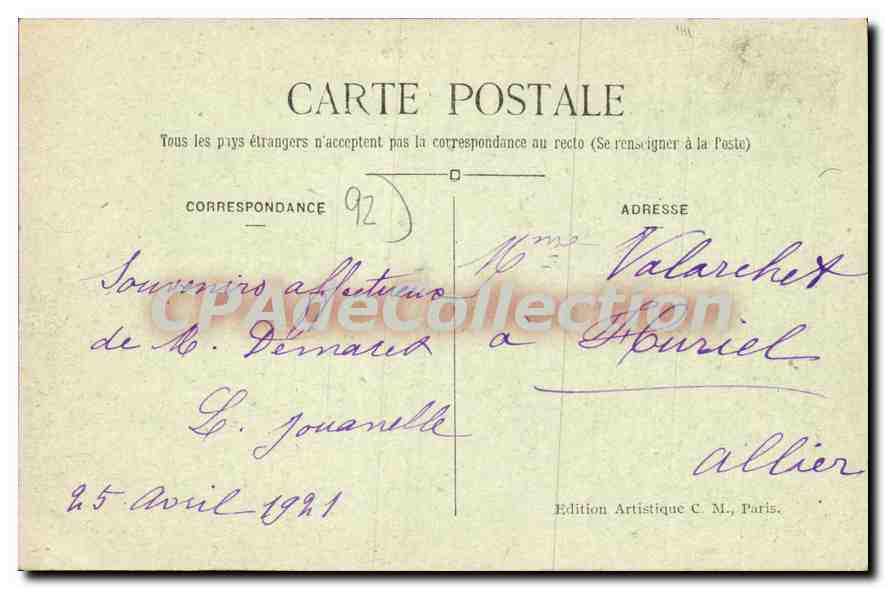 Boulogne-sur-Seine — L'Église prise de la Grande Rue — C. M. — Reverso