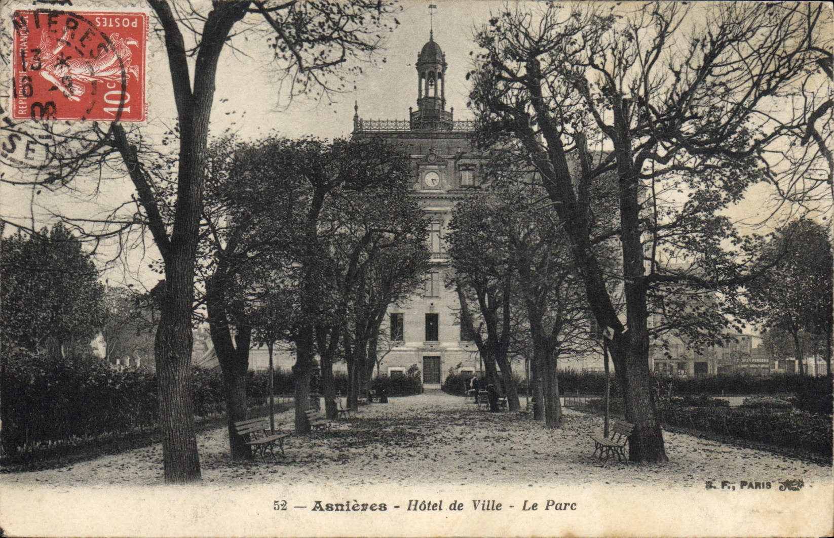Asnières - Hotel di Città - Il Parco — B.F., Parigi, n°52