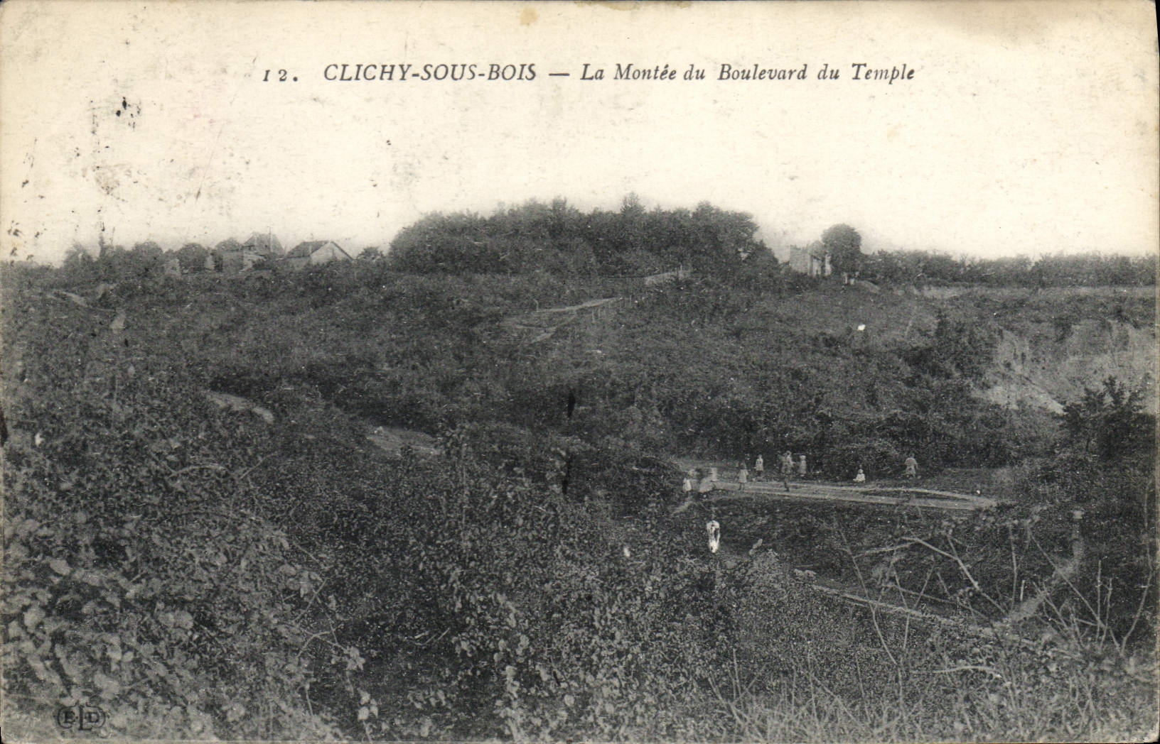 CPA Clichy sous bois La Montee du Boulevard du Temple