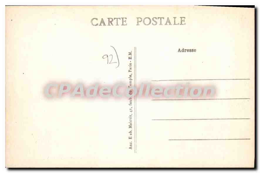 VILLE-D'AVRAY — La Maison de Gambetta vue des Jardins — E.M. n°4557 — Reverso