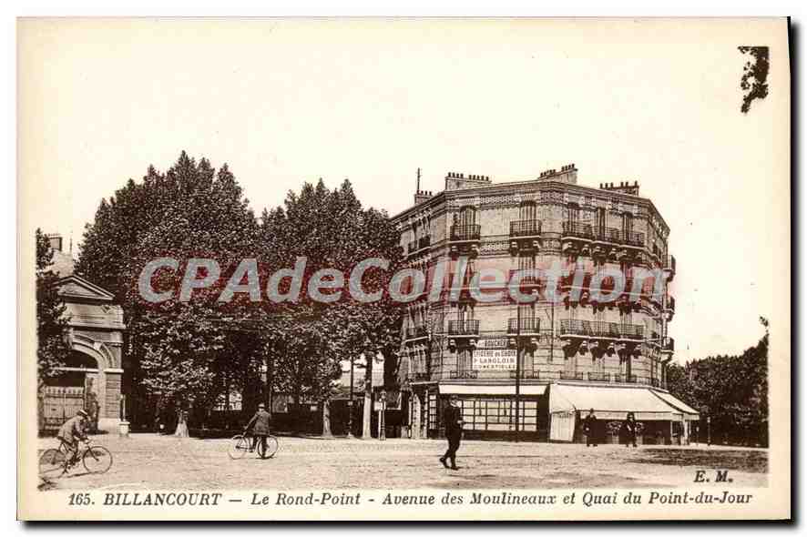 Billancourt — Le Rond-Point — Avenue des Moulineaux et Quai du Point-du-Jour — E. M.