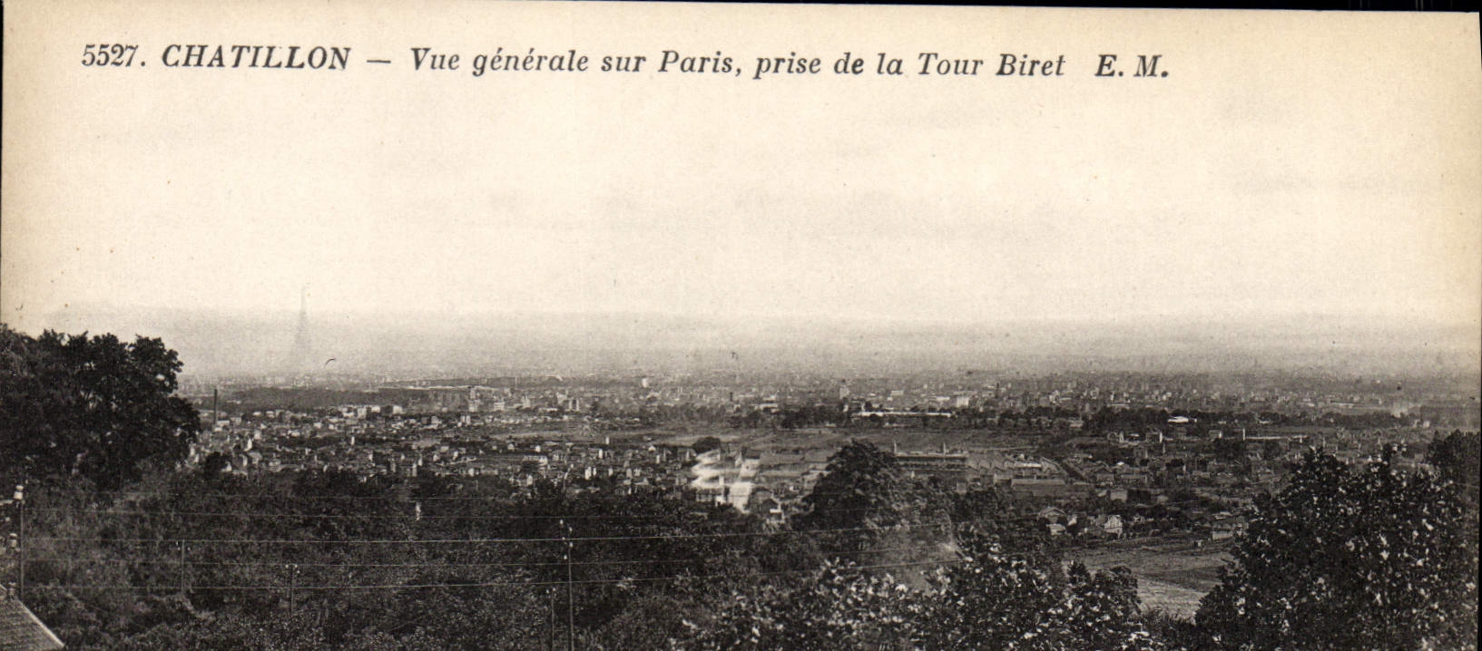 CPA Chatillon Vue generale sur Paris prise de la Tour Biret