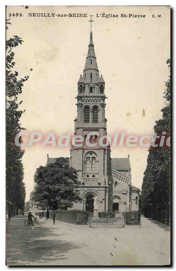 CPA Neuilly sur Seine L'Eglise Saint Pierre