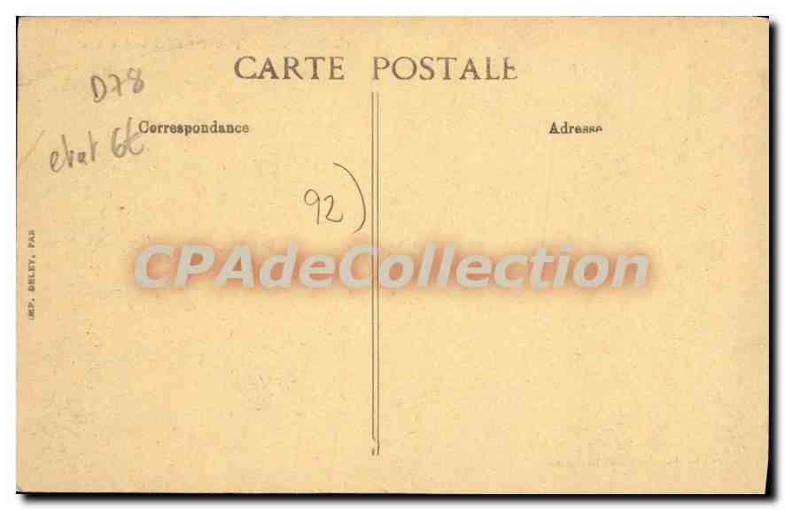 CPA Robinson Restaurant du Grand Arbre — Rückseite