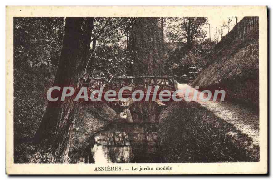 Asnières — Le jardin modèle — éditeur non identifié