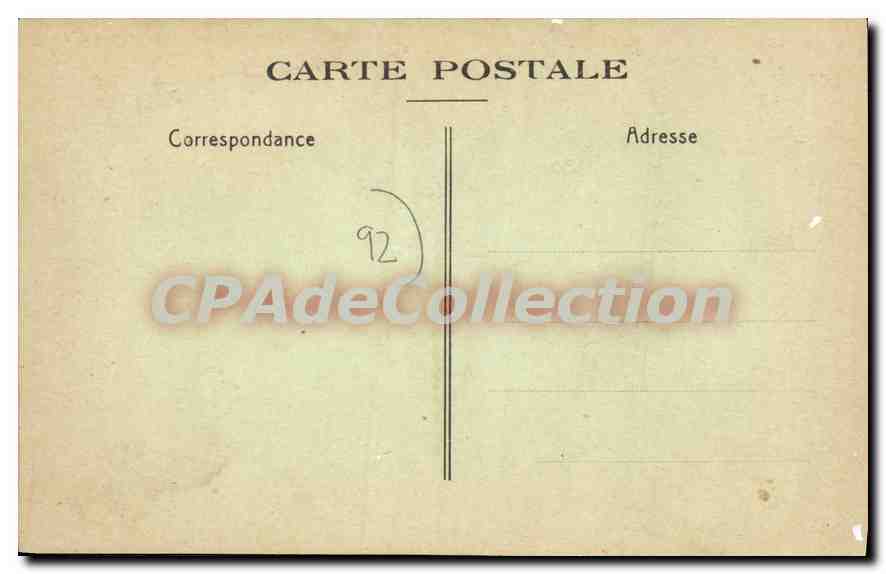 CPA Fonterray aux Roses Chateau Boucicaut — Rückseite