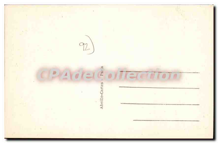 CPA Neuilly sur Seine Boulevard Bourdon L'Hopital — Rückseite