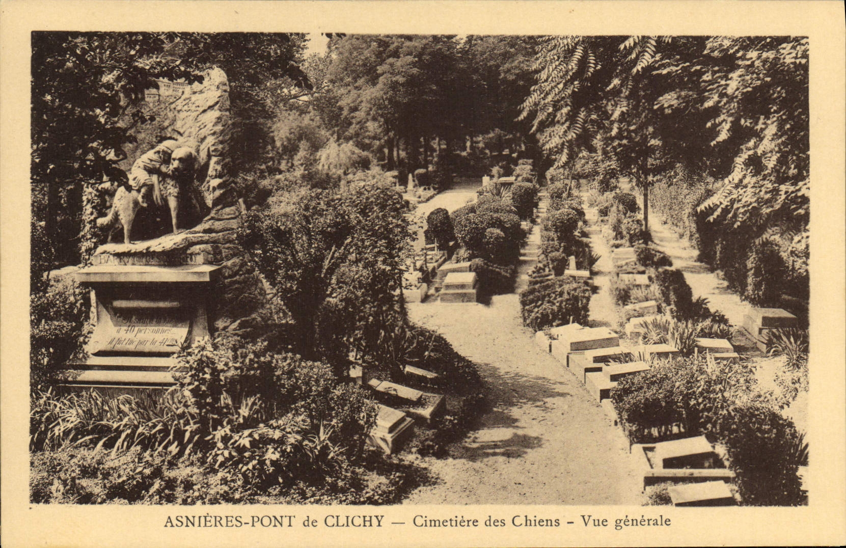 Asnières-Pont de Clichy — Cimetière des Chiens — Vue générale