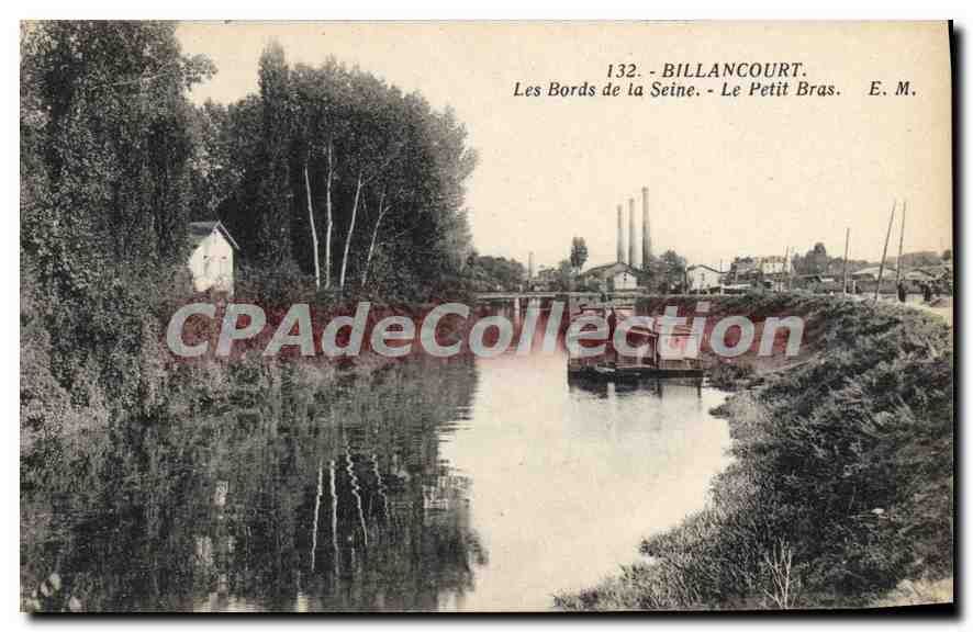 Billancourt — Les Bords de la Seine. Le Petit Bras — E. M. n°132