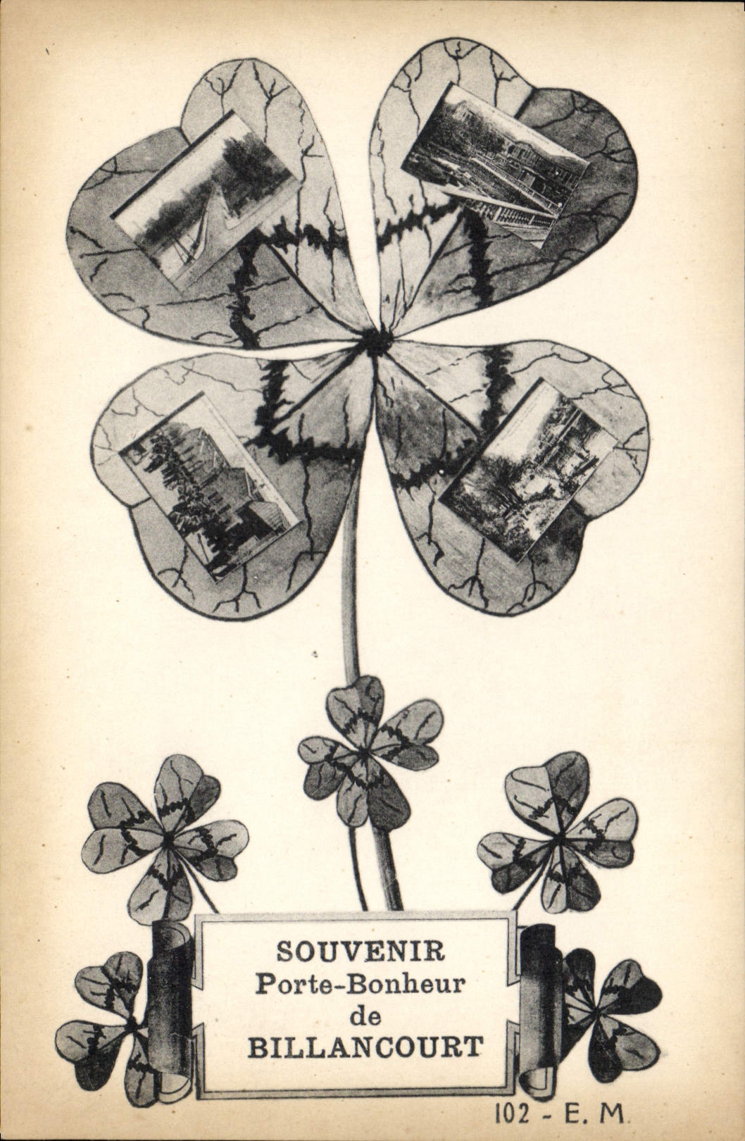 Souvenir Porte-Bonheur de Billancourt — 102 - E.M.