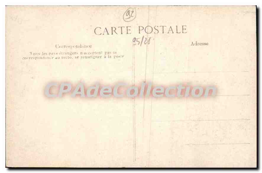 Crue de la Seine — 30 Janvier 1910 — Boulogne — Quai Président Carnot — Verso