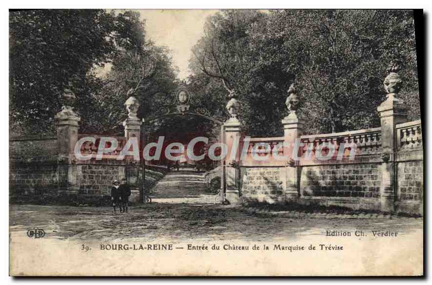 CPA Bourg la Reine Entree du Chateau de la Marquise de Trevise