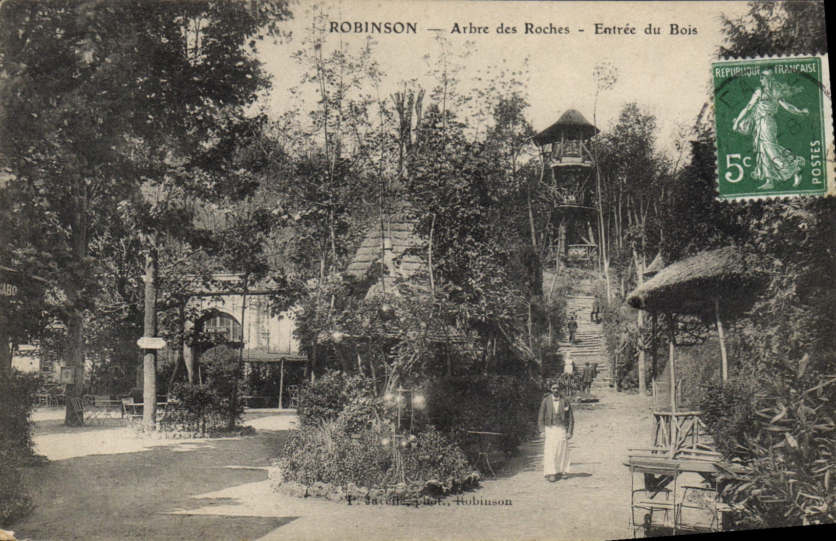 CPA Robinson Arbre des Roches Entree du Bois