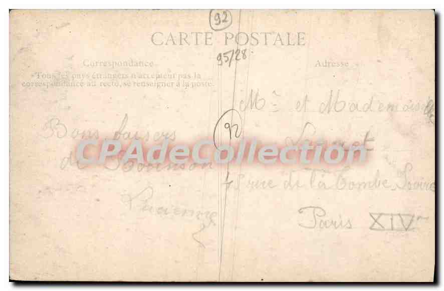 CPA Robinson Arbre des Roches Entree du Bois — Rückseite