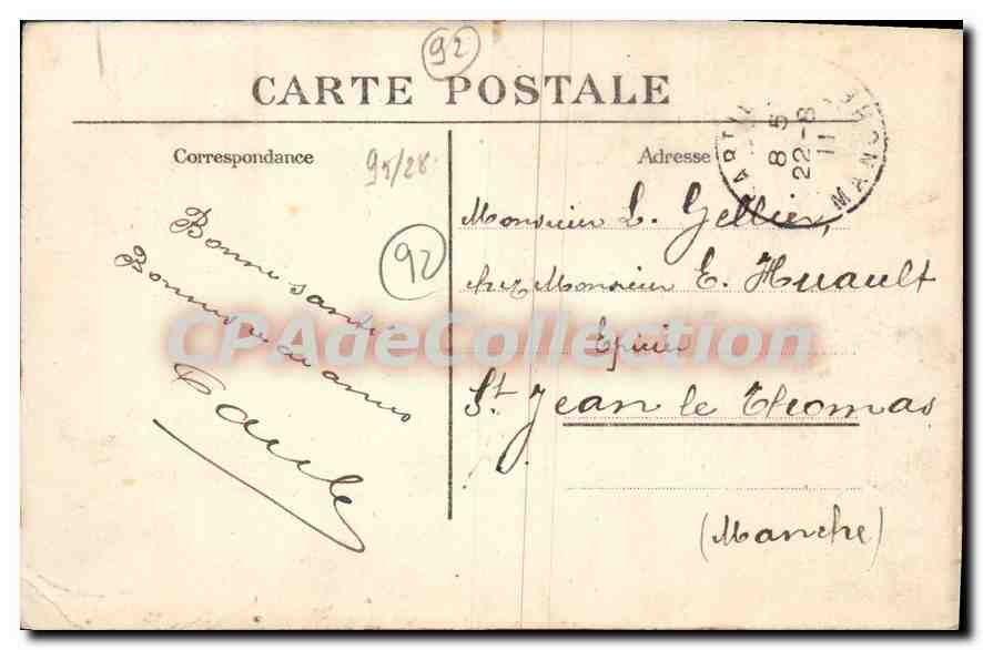 CPA Robinson Vue generale de ses environs prise du Chateau de la Tour — Rückseite
