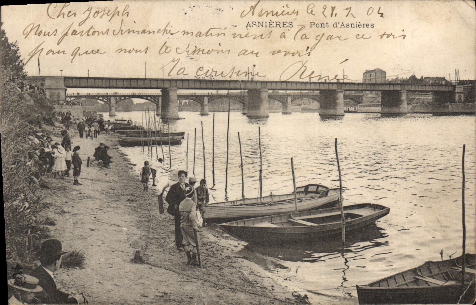 Asnières — Pont d'Asnières — Éditeur inconnu, n° de série non visible