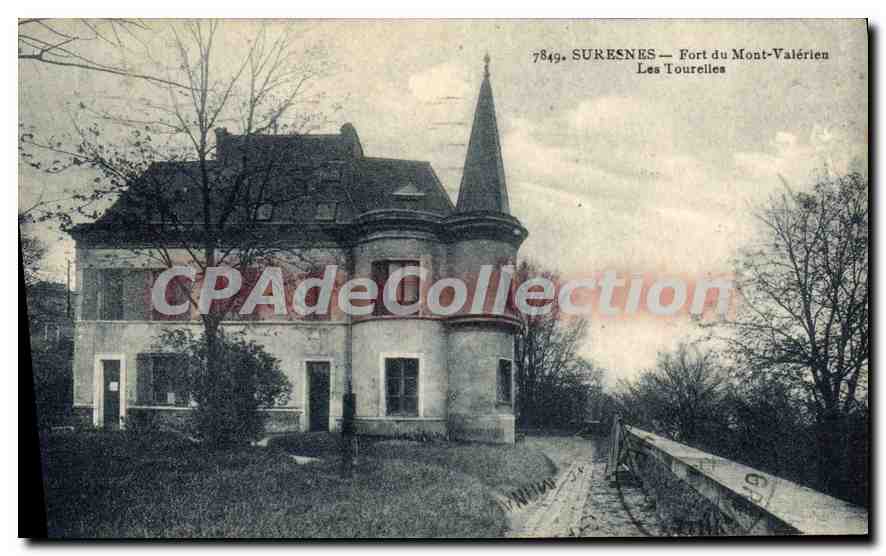 CPA Suresnes Fort du Mont Valerien Les Tourelles