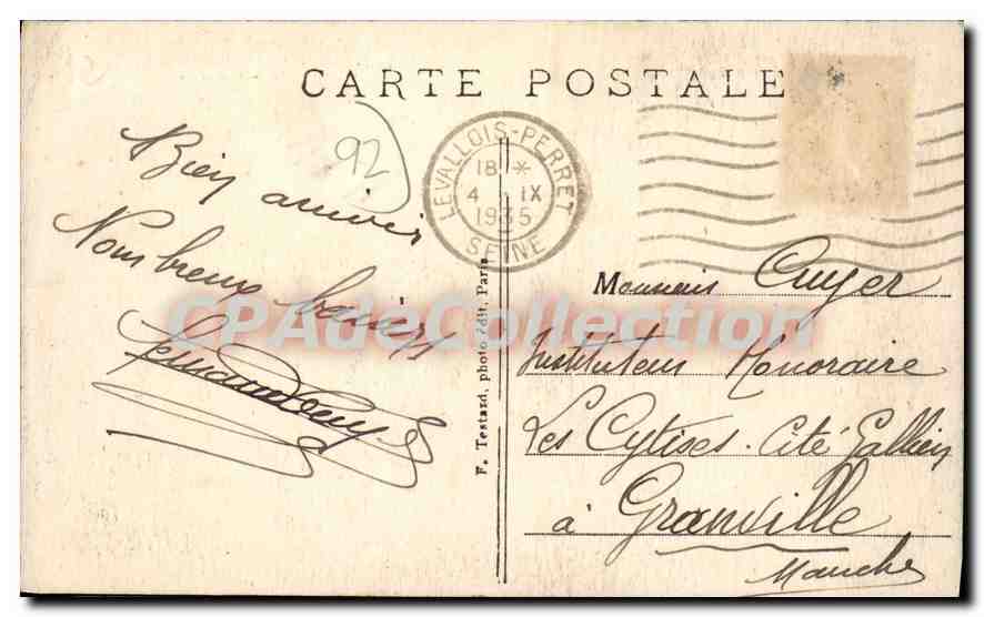 CPA Suresnes Fort du Mont Valerien Les Tourelles — Rückseite