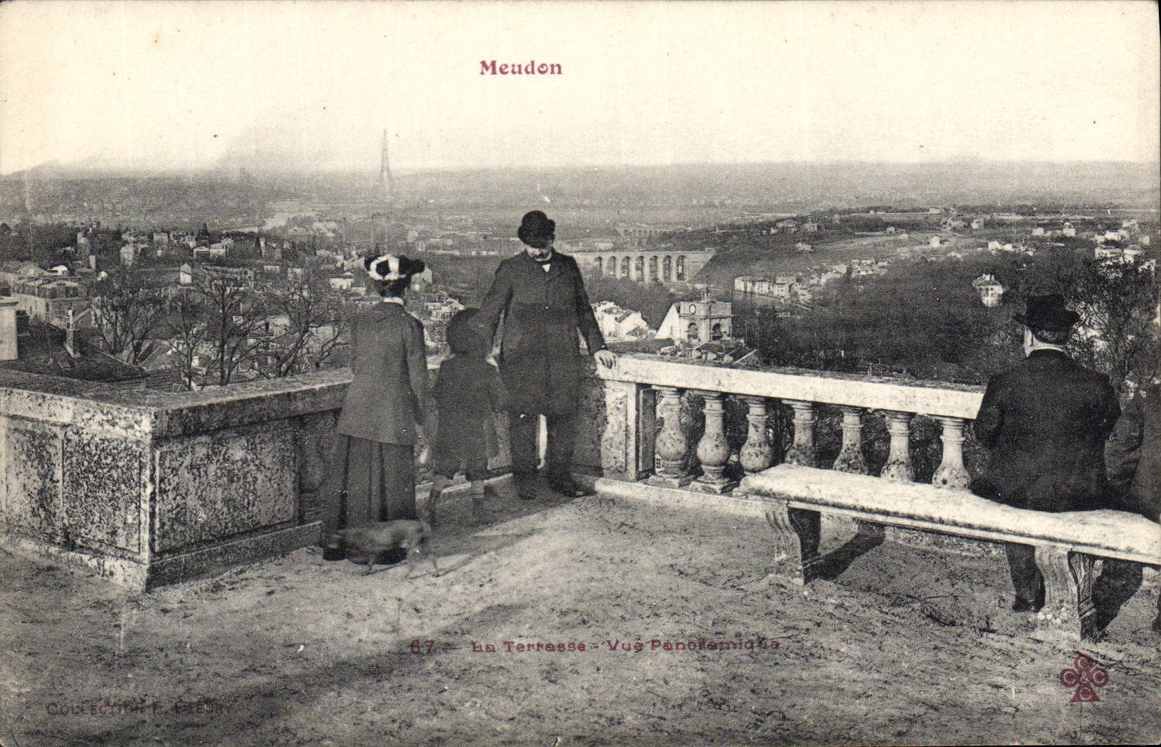 CPA Meudon Terrasse Vue panoramique