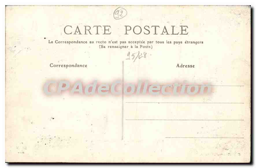 CPA Meudon Terrasse Vue panoramique — Rückseite