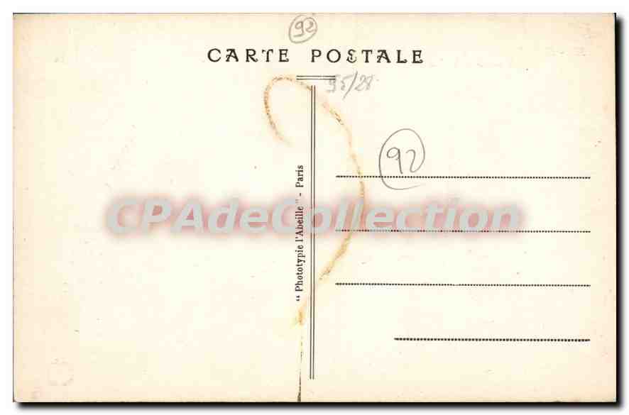 CPA Meudon Le Chateau (Observatoire) pris de la deuxieme Terrasse — Rückseite