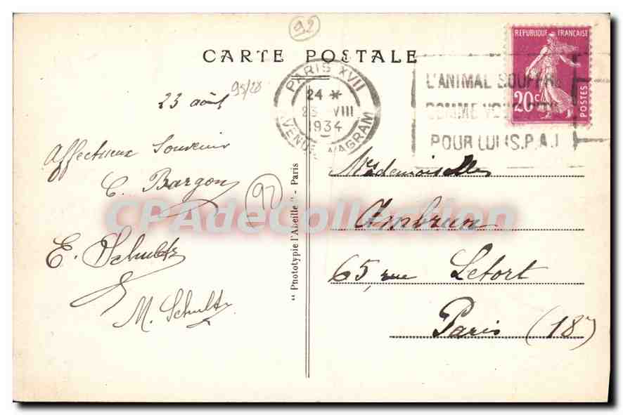 CPA Meudon L'Ancien Chateau (Observatoire) pris de la premier terrasse — Rückseite