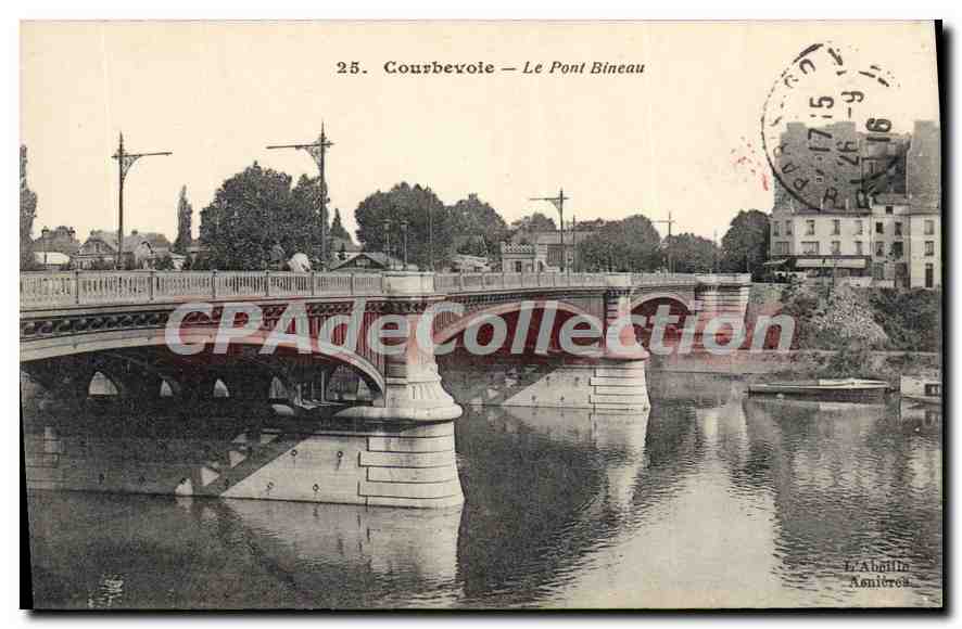 CPA Courbevoie Le Pont Bineau