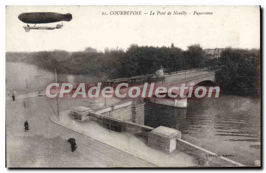 CPA Courbevoie Le Pont de Neuilly Panorama