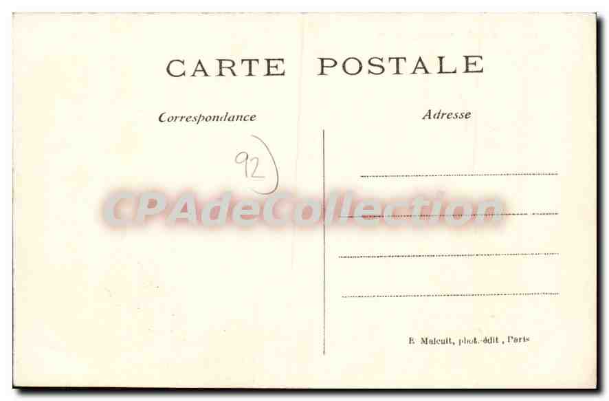 Ville-d'Avray — La Cabane Corot au bord des Etangs — E. M. n°3054 — Reverso