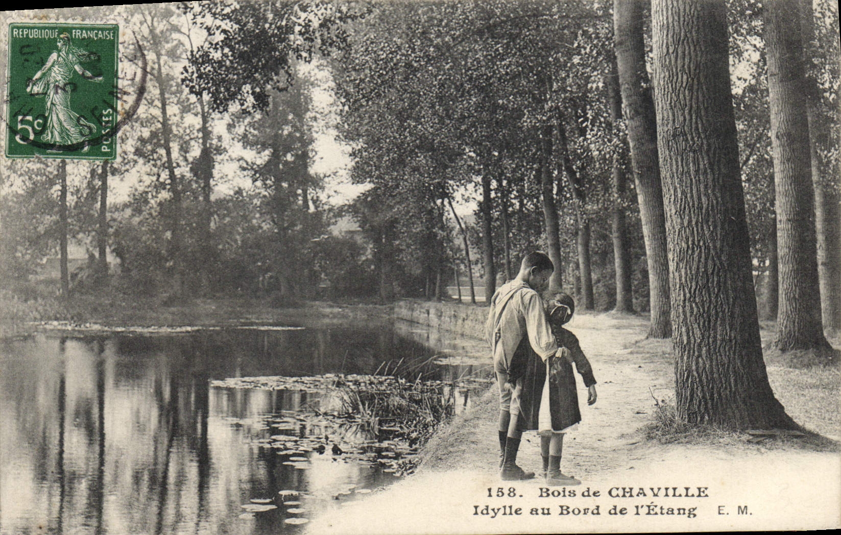 CPA Bois de Chaville Idylle au bord de l'Etang