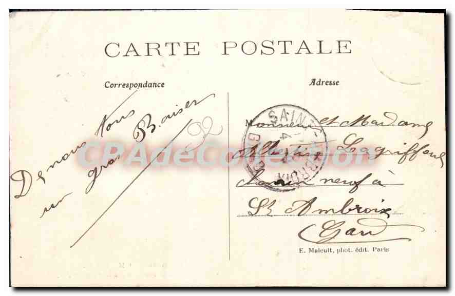CPA Bois de Chaville Idylle au bord de l'Etang — Rückseite