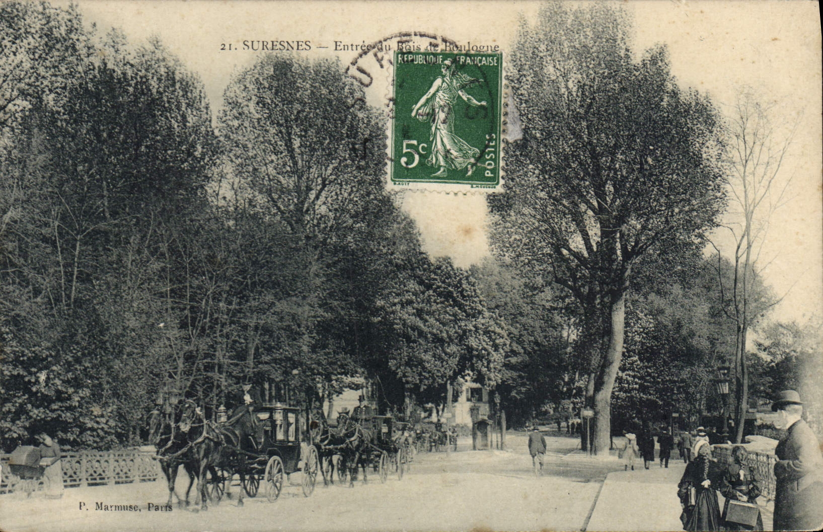 CPA Suresnes Entree du Bois de Boulogne