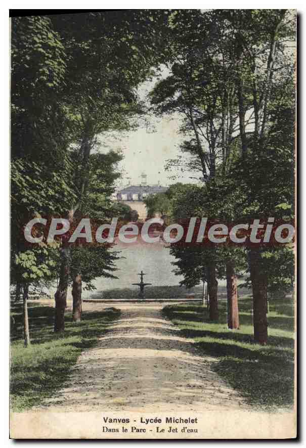 CPA Vanves Lycee Michelet Dans le Parc Le Jet d'eau