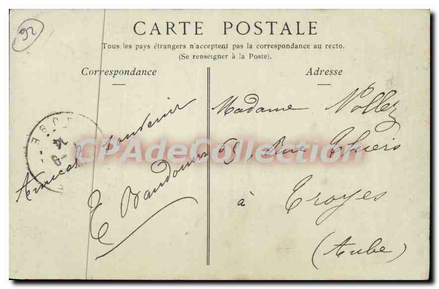 CPA Surenes Le pont vue sur le Bois de Boulogne — Rückseite