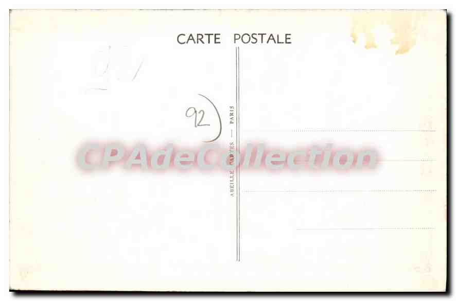 CPA Suresnes Les Ecoles en plein air — Rückseite