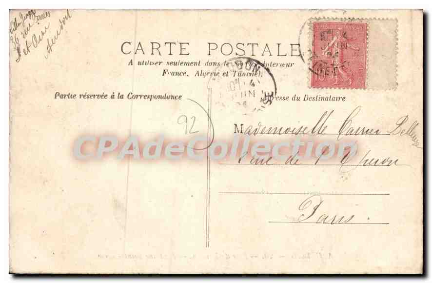 CPA Bois de Meudon Fontaine Sainte Marie — Rückseite