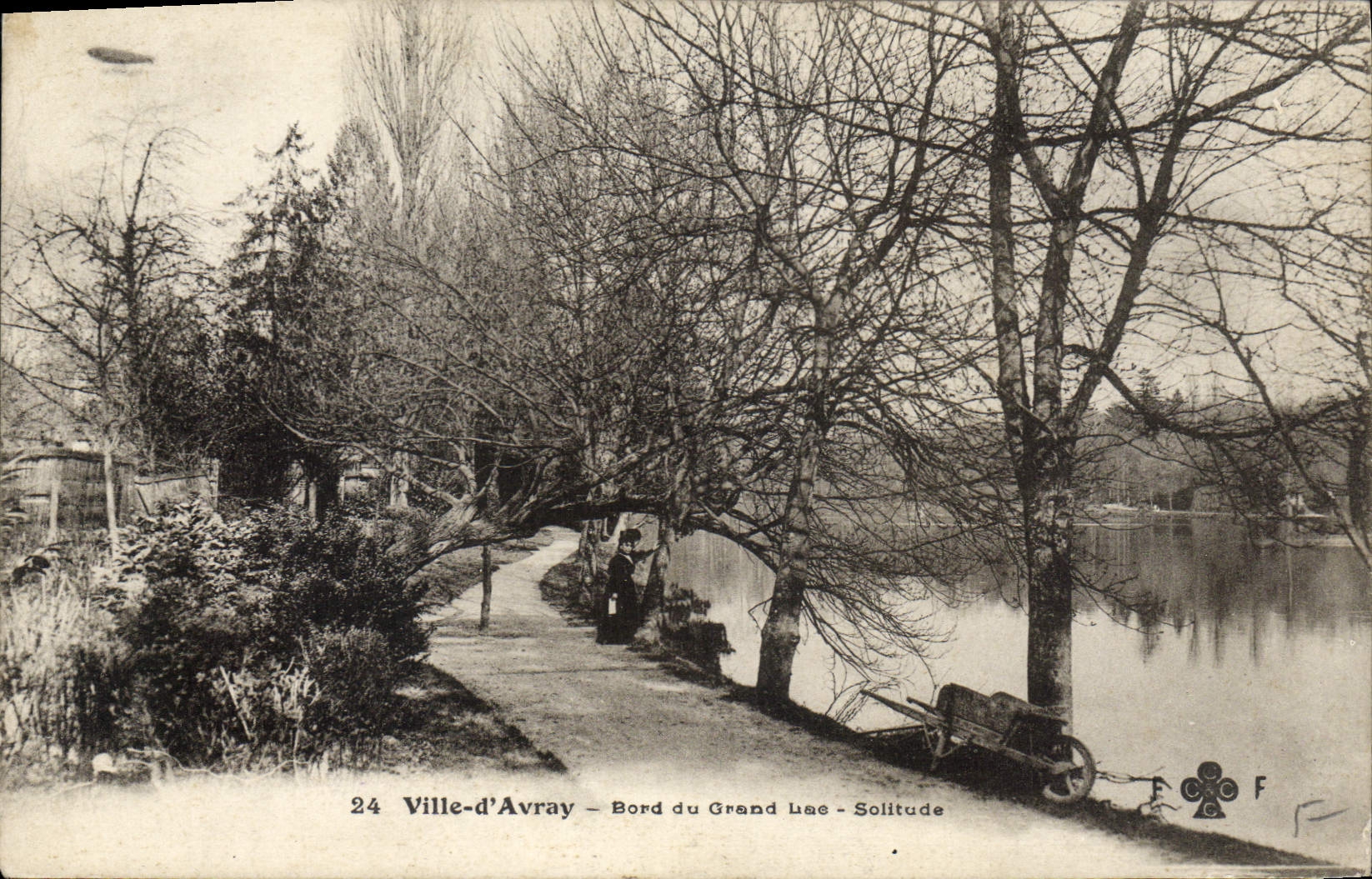 Ville-d'Avray — Bord du Grand Lac — Solitude — Éditeur F. Fleury, n°24
