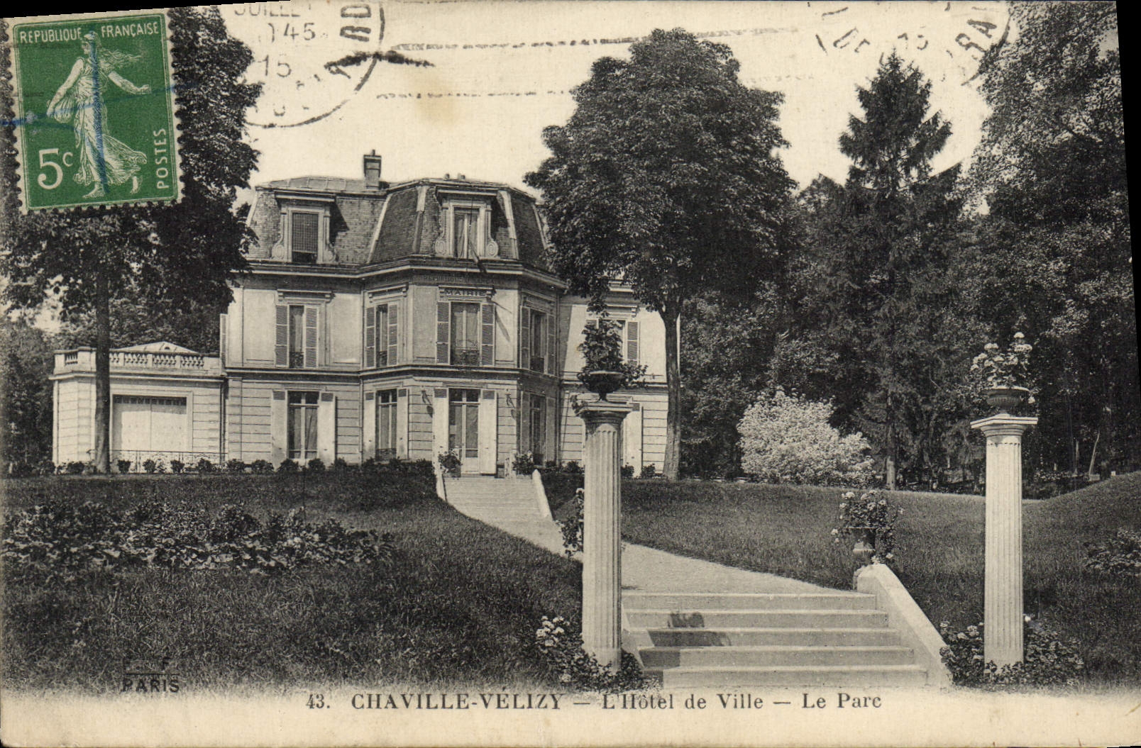 CPA Chaville Velizy L'Hotel de Ville Le Parc