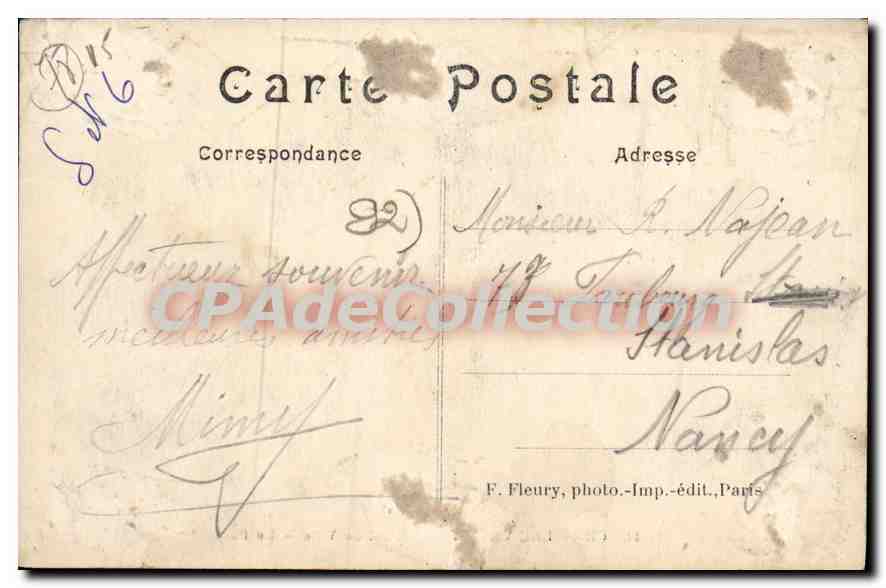 CPA Chaville Velizy L'Hotel de Ville Le Parc — Rückseite