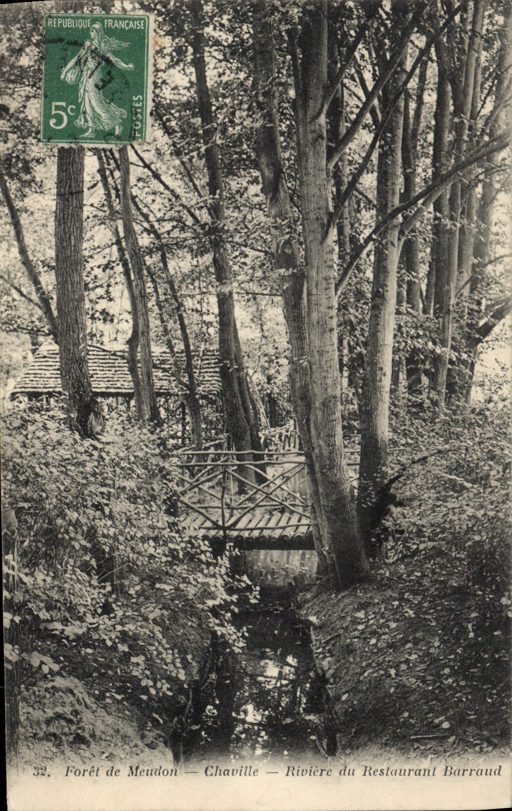 CPA Foret de Meudon Chaville Riviere du Restaurant Barraud