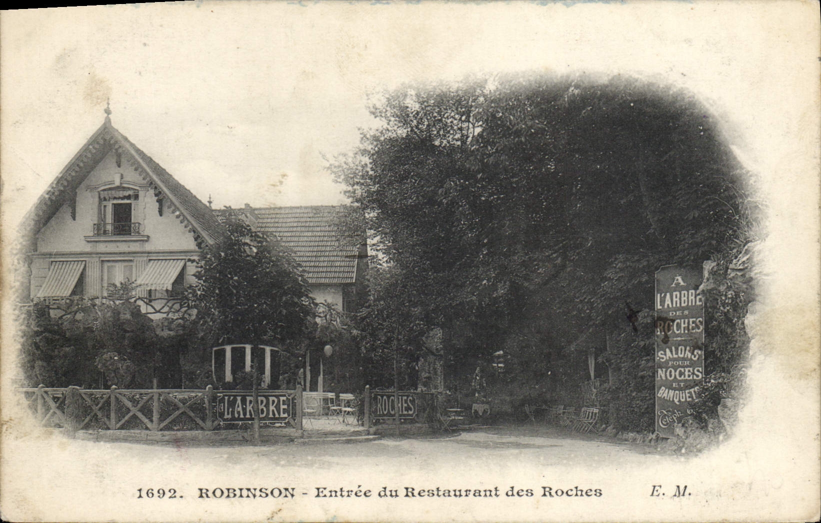 CPA Robinson Entree du Restaurant des Roches
