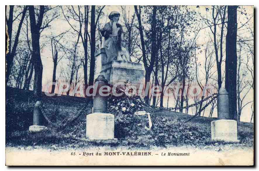 CPA Port du Mont Valerien Le Monument