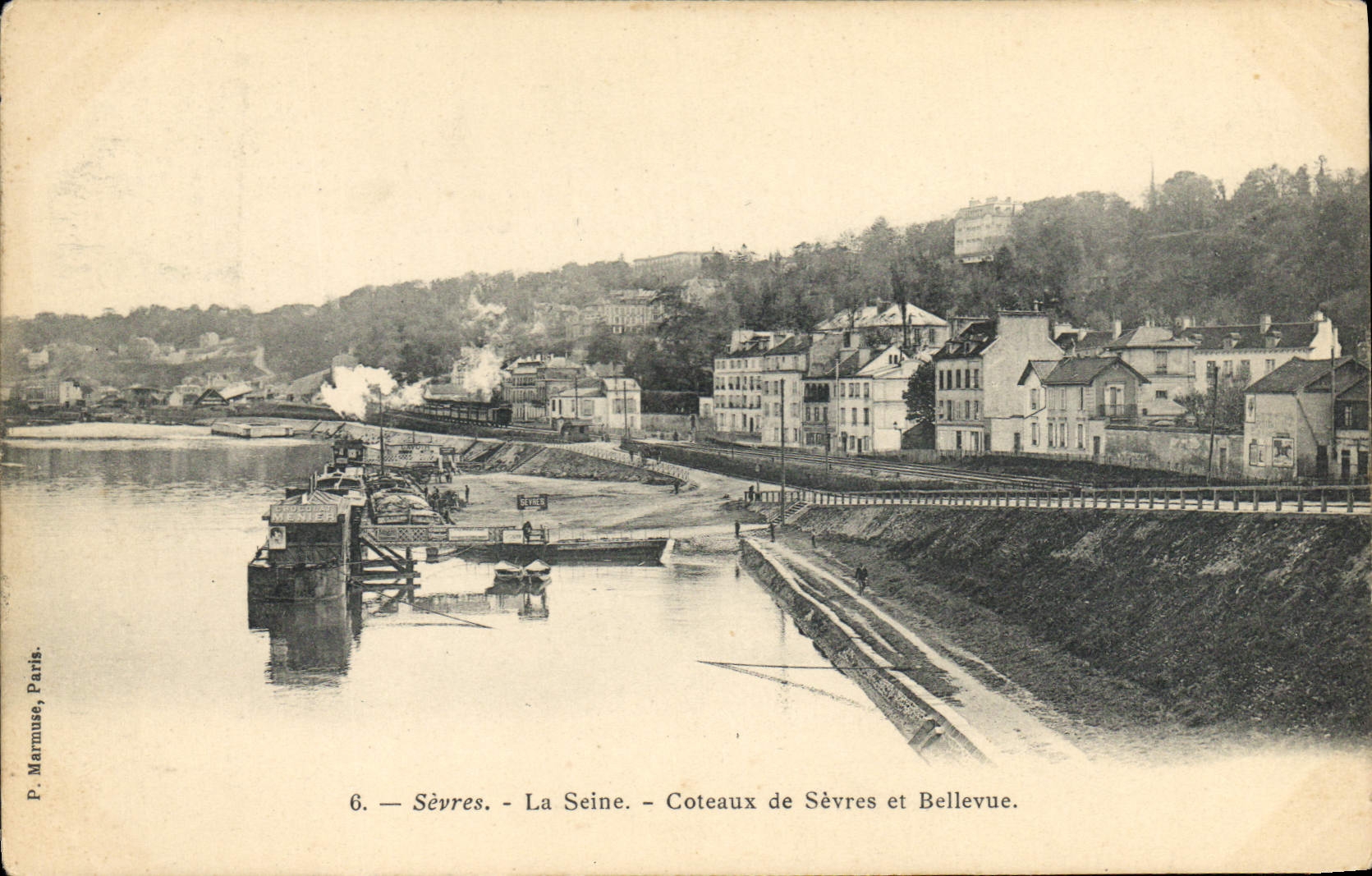 CPA Sevres La Seine Coteaux de Sevres et Bellevue
