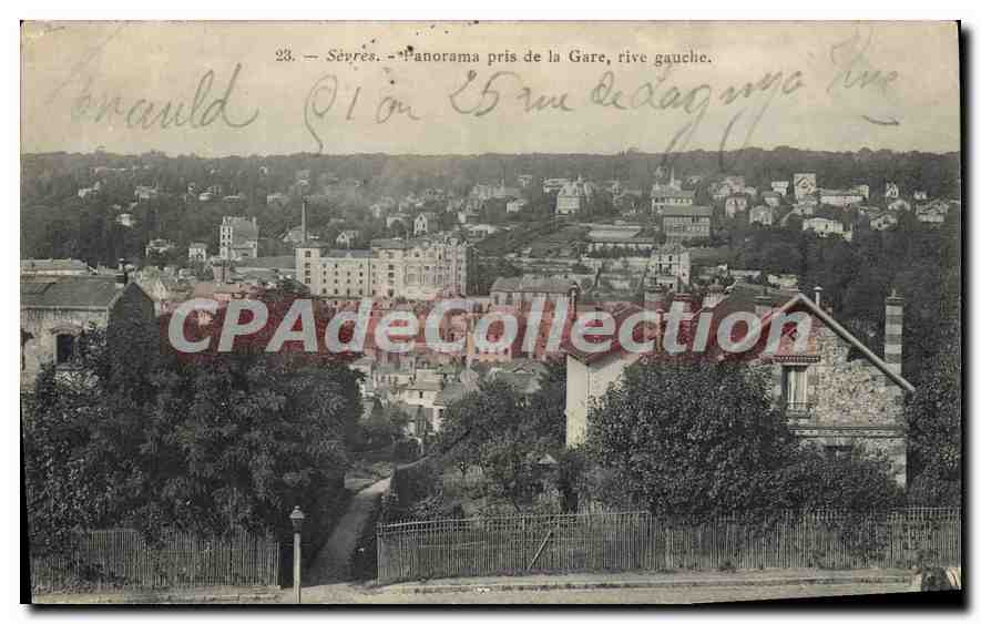 CPA Sevres Panorama pris de la Gare rive gauche