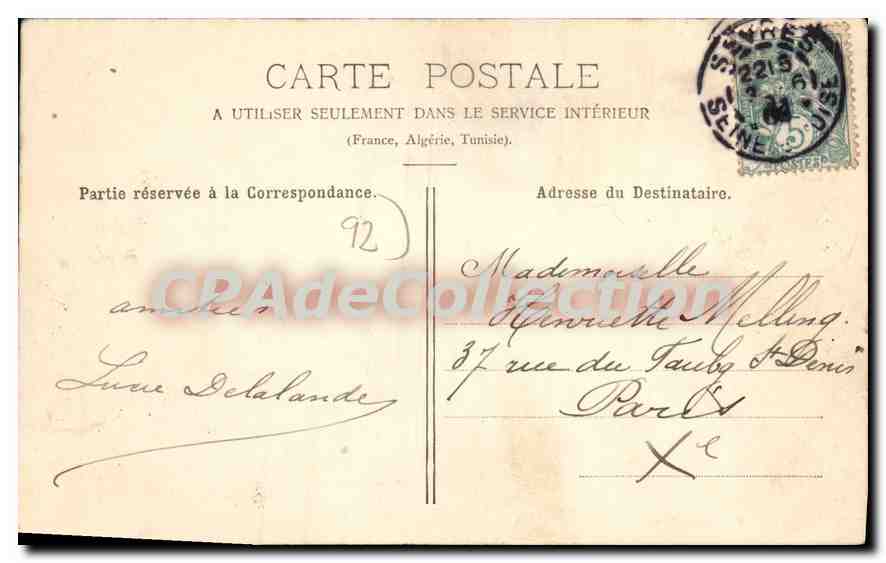 CPA Sevres Panorama pris de la Gare rive gauche — Rückseite