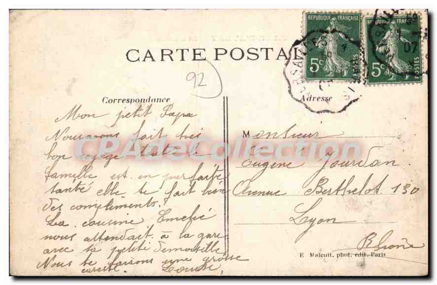 Ville-d'Avray — Les Lacs — E. Maleuitt, phot. édit. Paris — Reverso