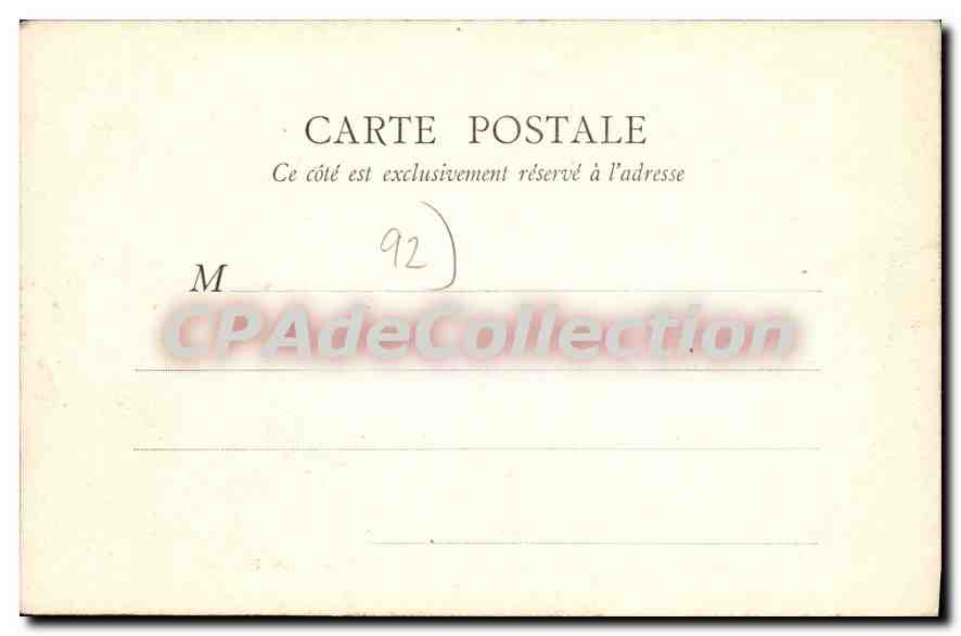 CPA Bourg la Reine Grille du Chateau de la Marquise de Trevise — Rückseite