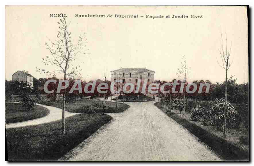 Rueil - Sanatorium de Buzenval - Façade et Jardin Nord