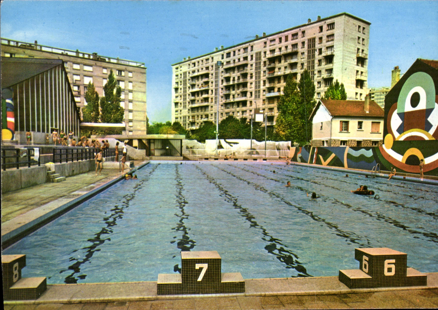CPSM Malakoff Chatillon sous Bagneaux Centre Nautique Intercommunal